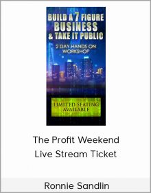 Ronnie Sandlin – The Profit Weekend Live Stream Ticket