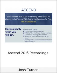 Josh Turner – Ascend 2016 Recordings