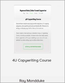 Ray Mondduke – 4U Copywriting Course