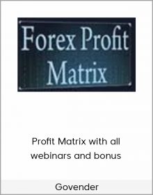 Govender – Profit Matrix with all webinars and bonus