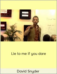 David Snyder – Lie to me if you dare