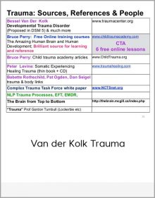 Van der Kolk Trauma