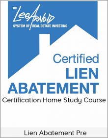 Lien Abatement Pre-Certification Home Study Course