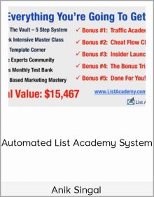 Anik Singal - Automated List Academy System