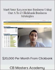 CB Masters Academy - $20,000 Per Month From Clickbank