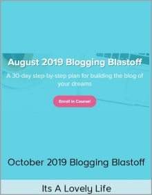 Its A Lovely Life - October 2019 Blogging Blastoff