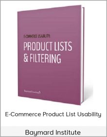 Baymard Institute – E-Commerce Product List Usability