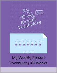 My Weekly Korean Vocabulary-48 Weeks