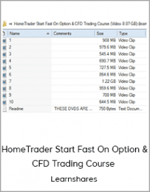 Learnshares - HomeTrader Start Fast On Option & CFD Trading Course (Video 8.07 GB)