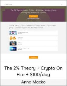 Anna Macko - The 2% Theory + Crypto On Fire + $100 day