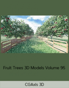 CGAxis 3D – Fruit Trees 3D Models Volume 95