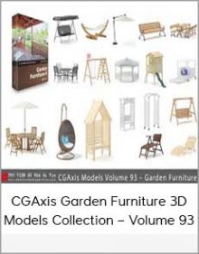 CGAxis Garden Furniture 3D Models Collection – Volume 93