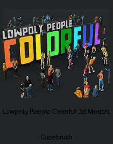 Cubebrush – Lowpoly People Colorful 3d Models