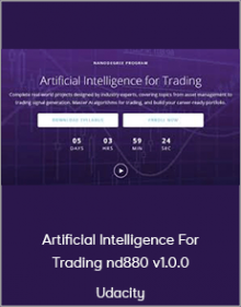 Udacity - Artificial Intelligence For Trading nd880 v1.0.0