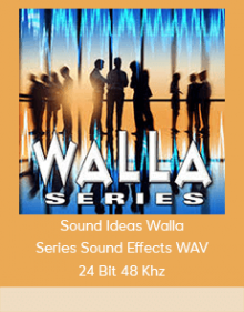 Sound Ideas Walla Series Sound Effects WAV 24 Bit 48 Khz