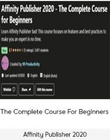 Affinity Publisher 2020 – The Complete Course For Beginners