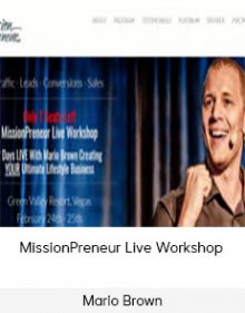 Mario Brown – MissionPreneur Live Workshop