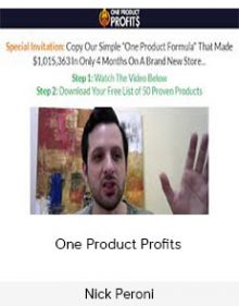 Nick Peroni – One Product Profits