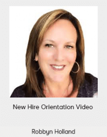 Robbyn Holland - New Hire Orientation Video