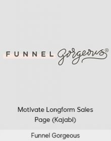 Funnel Gorgeous - Motivate Longform Sales Page (Kajabi)