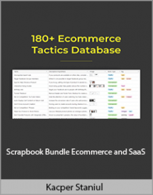 Kacper Staniul - Scrapbook Bundle Ecommerce and SaaS.