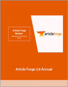 Article Forge 2.6 Annual,