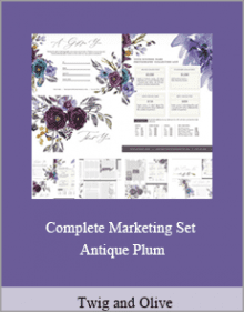 Twig and Olive - Complete Marketing Set - Antique Plum.Twig and Olive - Complete Marketing Set - Antique Plum.