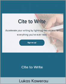 Lukas Kawerau - Cite to Write.Lukas Kawerau - Cite to Write.